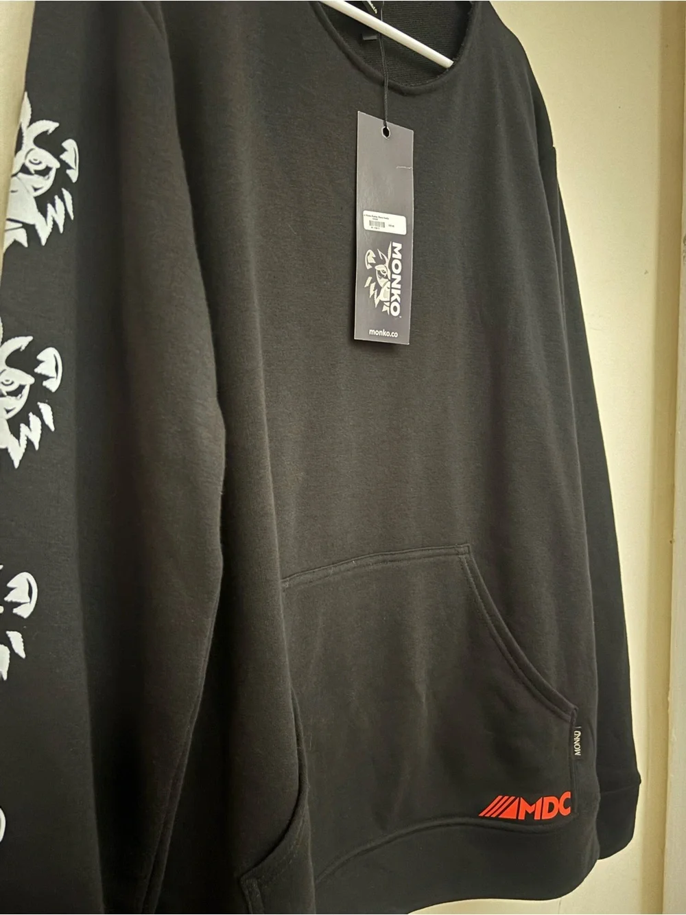 Monko black long-sleeve crew-neck sweatshirt  Size L
